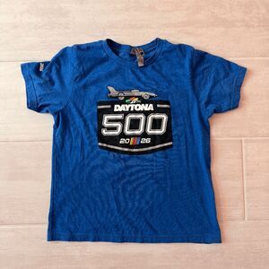 Boys' T-Shirt Short Sleeve Blue Daytona 500 Nascar Top Medium (8) Feb 15 2026